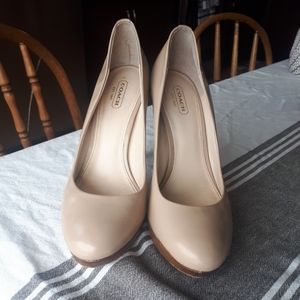 Coach nude pumps 9.5